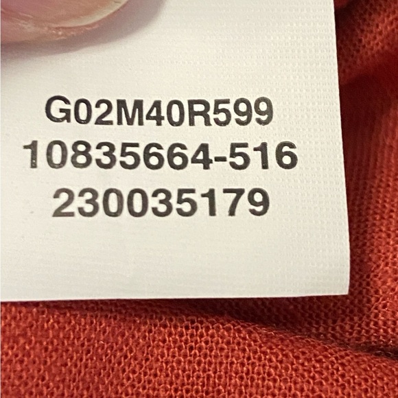 ANNE KLEIN / Rust Linen Blend Sleeveless Dress with Tie Belt Size 6 - Picture 7 of 13